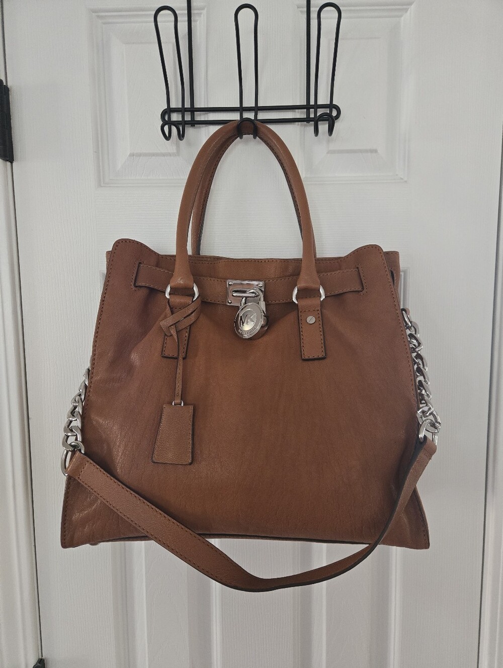 EUC MICHAEL Michael Kors Hamilton Large Soft Leather Satchel/Tote
